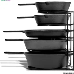 fangruik Utensil Kitchen Rack Multipurpose Iron Kitchen Organizer Rack Stand for Pots and Pans Iron-picture-38