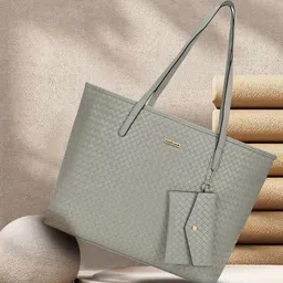 fastrack Grey Women Shoulder Bag - Extra Large Textured-picture-17