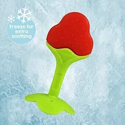 akflicks Organic Freezer Safe Teethers for Newborn Infant (Pack of 2) Rattle image 3