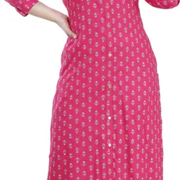 vishakha style Women Viscose Rayon Kurta Palazzo Set image 1
