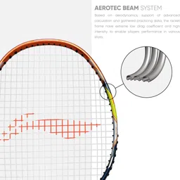 li-ning G-Force 3800 Superlite Blue, Brown Strung Badminton Racquet image 3