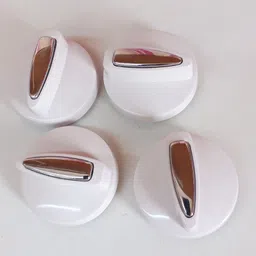nr trders Timer Knob Dryer Washer LG-Washing Machine (4 Pcs) White & Silver (LG-001) Appliance Knob image 3