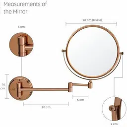 usf Shaving-Mirror-Rose Gold Bathroom Mirror image 2
