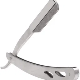 stylazo Stainless Steel Straight Barber Folding Hair Salon Razor Straight Edge Barber Ustra Folding Shaving Shaver for Men Well Balanced Sliding Style Weight (1 PC), Men image 5