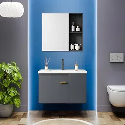 jabon bagno Wash Basin with Cabinet for Bathroom/Vanity with Ceramic Basin and Mirror Cabinet with Wash Basin & Mirror/Bathroom Organizer Wall Hung Basin-picture-25