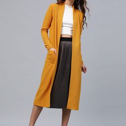 sassafras Women Full Sleeve Yellow Shrug-picture-18