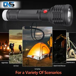 daily needs shop 50W Long Range Torch Light 2 In 1 Light Mode Rechargeable Handy 1200mAh Battery Torch image 5