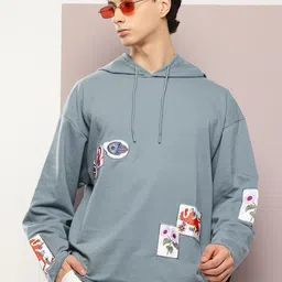 kook n keech Men Full Sleeve Solid Hooded Sweatshirt image 1