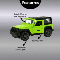 hry PATEL BROTHER'S HEAVY DUTY MATEL THAR DIE CAST CAR 4x4 image 2