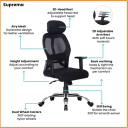 suprema Matrix hb Mesh Office Executive Chair image 5