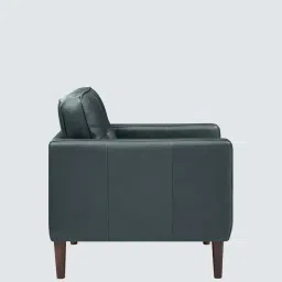 timberly Shlok Leatherette Arm Chair In Grey Colour image 5