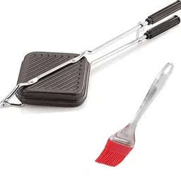 exvora enterprises Exvora's Nonstick Grill Sandwich Toaster Plus Silicone Brush Grill-picture-19