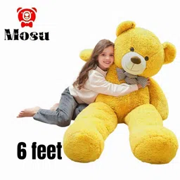 SOFT CUTE BIRTHDAY GIFT TADDY BEAR FOR KIDS AND GIRLS 6 FEET - 182 cm-image-5