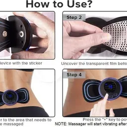 zaviel Mini Massager with Rechargeable, butterfly mini massager, ems massager image 4