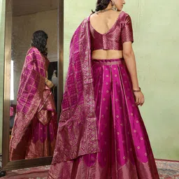 a to z cart Self Design Semi Stitched Lehenga Choli image 2
