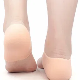 lostay Anti Crack half Heel Silicon Socks Cracks Foot Care Heel Protector pad Heel Support image 4