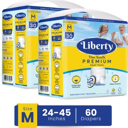 liberty Premium Adult Diaper Pants, Waist Size (24-45 Inches), 30 Pieces Adult Diapers - M-picture-24