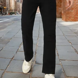 urbano Men Boot-Leg Mid Rise Black Jeans-picture-27