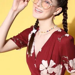 berrylush Floral Print Women Jumpsuit image 5