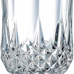 convoke Crystal Whiskey, Juice Scotch Vodka Beer Champagne Tumbler, (Pack Of 2 , 350Ml) Glass Set Whisky Glass image 2