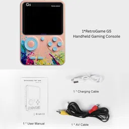 Cubonic G5 Retro Game Console | 3” LCD Screen | Portable Handheld | Long Backup 0.512 GB with 500+ Built-In Games, Like Mario/Contra/Tetris & Much More-picture-31