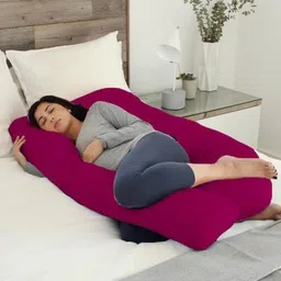 shri shyam Luxury Velvet C Shape Microfibre Solid Pregnancy Pillow Pack of 1-picture-23