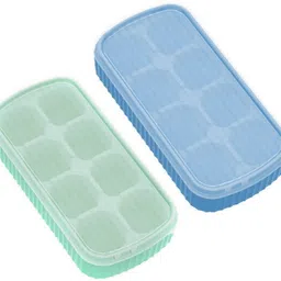 2pcs 8 big Cavity Pop Up Ice Cube Trays for Freezer with Lid 100% BPA Free B7 Multicolor Silicone Ice Cube Tray-image-29