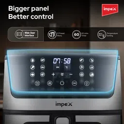 impex Digital Air Fryer 1600 W | Cyclonic Air Flow 12 Cooking Modes Air Fryer image 5