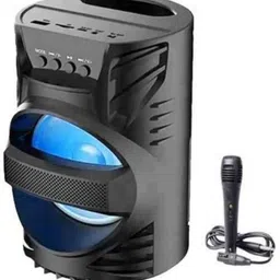 Clairbell ZJN_633G_LZ 4104||WS-04|| Karaoke Speaker With Mic Super Bass Bluetooth Wireless Portable compatiable With all smart phones || Karaoke Bluetooth speaker with SD card and USB slot Wireless Bluetooth Multimedia Speaker || Wireless Speaker Ultra Loud Stereo sound || Bluetooth Speaker for Desktop PC|| Bluetooth Speaker Home Audio|| Perfect for home DJ audio player and DJ for outdoor activities || FM , Aux, TF, Speaker Phone / Wireless Speaker Compatible with all your devices. 15 W Bluetooth PA Speaker-picture-18