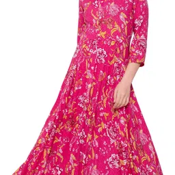 bhagli Women Gown Pink Maxi/Full Length Dress-picture-17