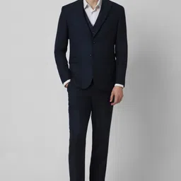 peter england Men Three Piece Suit Solid Suit-picture-29