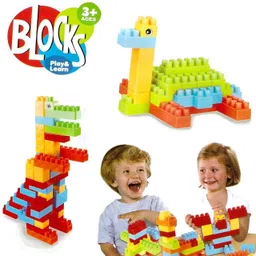 arizon 2 in 1 Combo of 100 Pcs DIY Building Blocks and 200 pcs Straw Assembly Blocks image 4