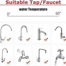 avablue 360° Flexible Faucet Extender with Anti-Splash Swivel Water Filter Tap Solid Filter Cartridge image 4