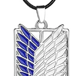 street27 Anime Attack On Titan Shingeki no Kyojin Badge Pendant Necklace Gift - Blue Metal Pendant-picture-17
