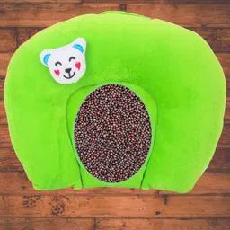 white bubble Rai Dana Baby Pillow, Newborn Head Shaper Anti Flat Takiya Mustard Seeds Solid Baby Pillow Pack of 1 image 1