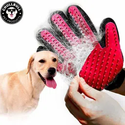 chullbull pet products Hair Remover Gloves Gentle Deshedding Brush for Dog & Cat with Long & Short Fur Curry Comb for Dog, Cat image 2