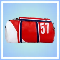 20 L Gym Duffel Bag - Duffel Bag || Gym Bag For Men || Fitness Kit || Shoulder Gym Bag - Red, White-image-19