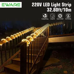 eware 2400 LEDs 10.01 m Yellow Steady Strip Rice Lights image 3