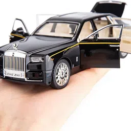 skstore 1/24 Die-Cast Alloy Car Model Rolls-Royce Phantom 6-Door Pull Back Cars image 2
