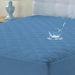 ayka Double Size Fitted Cotton Waterproof, Breathable, Stretchable Mattress Cover image 1