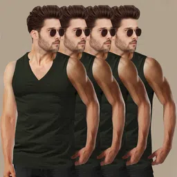 tripr Pack of 4 Men Vest image 3