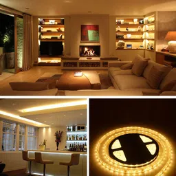 candle 3600 LEDs 30 m Yellow Steady Strip Rice Lights image 5