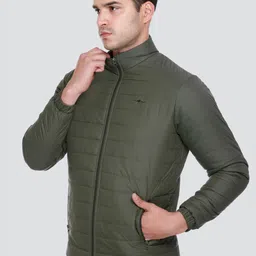 rare times Men Solid Bomber Jacket image 3