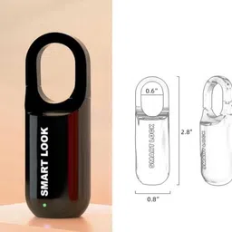Ritesh Smart Fingerprint Padlock, Rechargeable Small Locker Lock 123 Smart Door Lock image 3