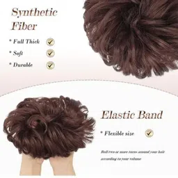 beclassy Natural Brown Colour Rafal Juda Bun, (40 Gram) Hair Extension image 4