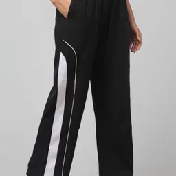 hr fashion Women Striped Black Track Pants image 4