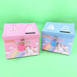 Top selling coinbank Unicorn 3D hut shape Money bank Coin Bank hh5 Coin Bank-image-86