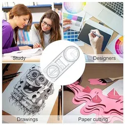 jiyancreation Multifunction Geometric Ruler for School Student Ruler image 5