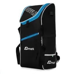 admark Cricket Kit Bag, blue /black heavy duty with single bat pocket kids 12-16 year-picture-23