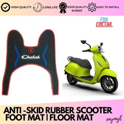 enemyt CH2 Premium Quality EV Chetak Electric Scooter Foot Mat Bajaj Chetak Two Wheeler Mat-picture-17